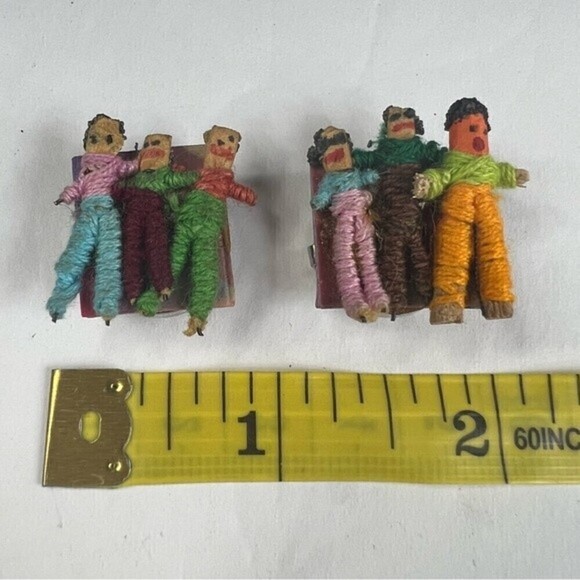 Worry doll button covers 2 pack !!!hand made!!! - Picture 5 of 5